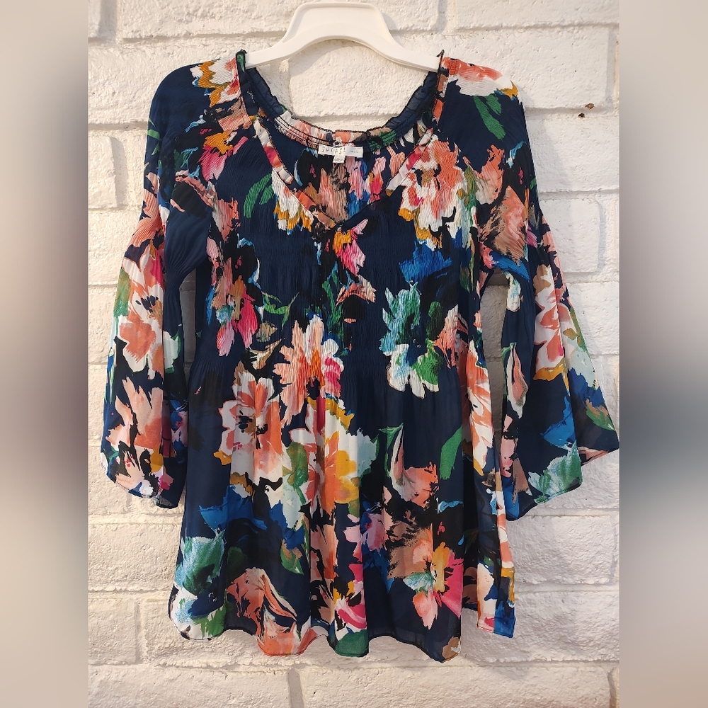 Spense Women's Off-Shoulder Flowy Pleater Blouse